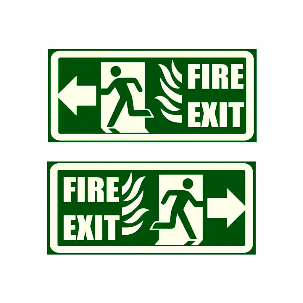 Fire Exit Signage Board - A1 Protection Fire and Safety Solutions