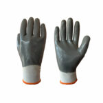 Grey Nitrile Full Coated Gloves main