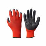 Red and Black Latex Palm Coated Gloves