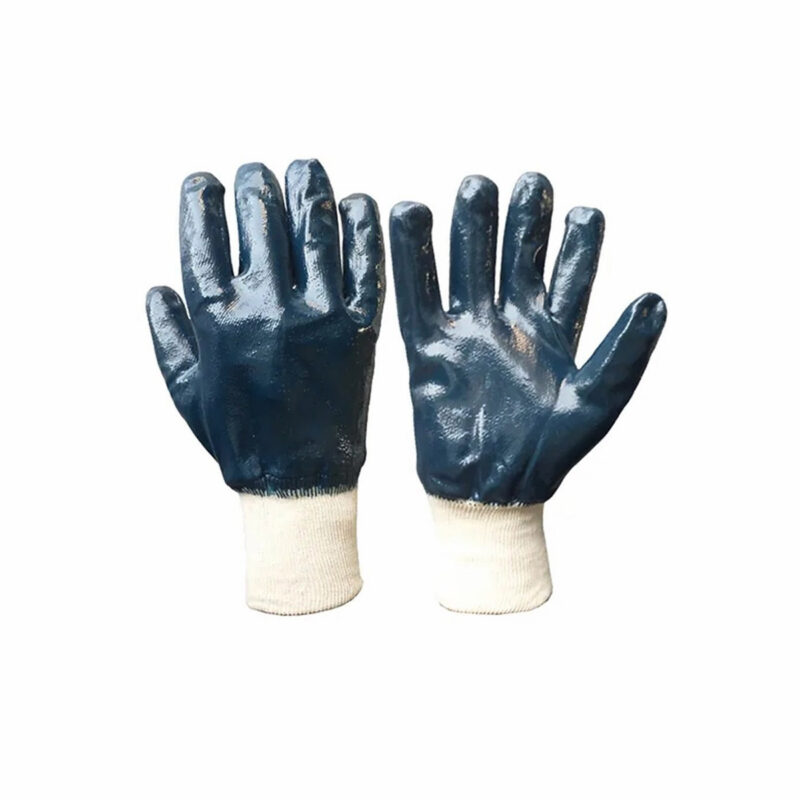 Blue Nitrile Jersey Gloves main