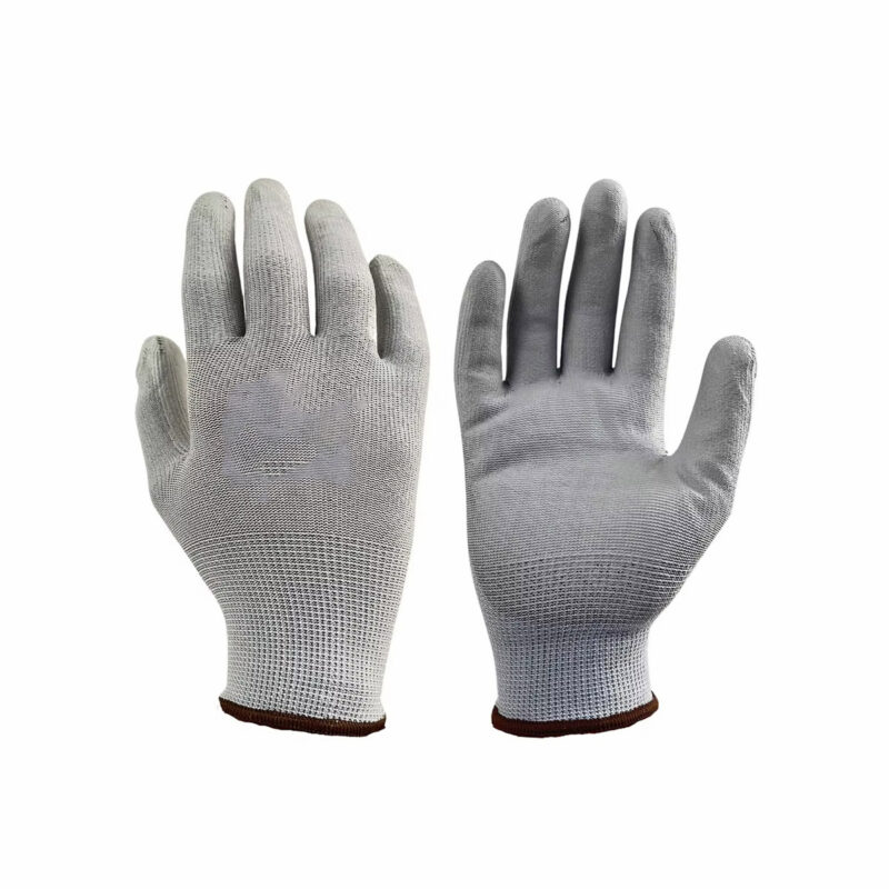Grey PU Coated Gloves MAIN
