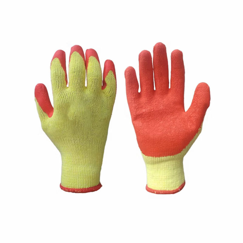 Orange Latex Palm Coated Gloves main