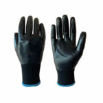 Black Nitrile Full Coated Gloves